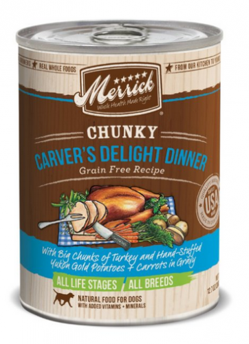 Merrick Grain Free Chunky Carvers Delight Dinner Wet Dog Food