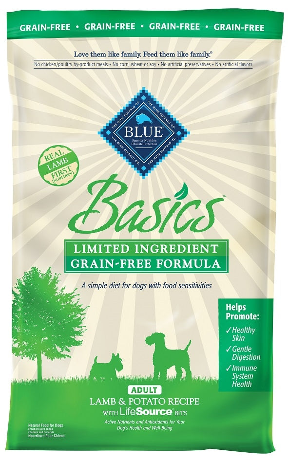 Blue Buffalo Basics Grain Free Adult Lamb and Potato Recipe Dry Dog Food