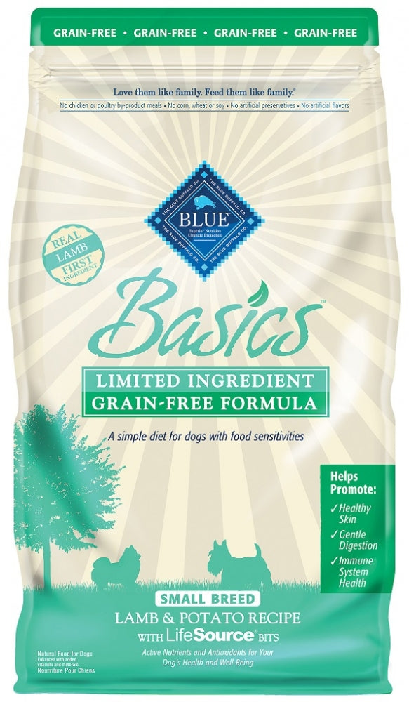 Blue Buffalo Basics Grain Free Small Breed Adult Lamb and Potato Recipe Dry Dog Food
