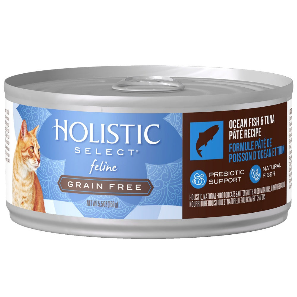 Holistic Select Natural Grain Free Oceanfish & Tuna Pate Canned Cat Food