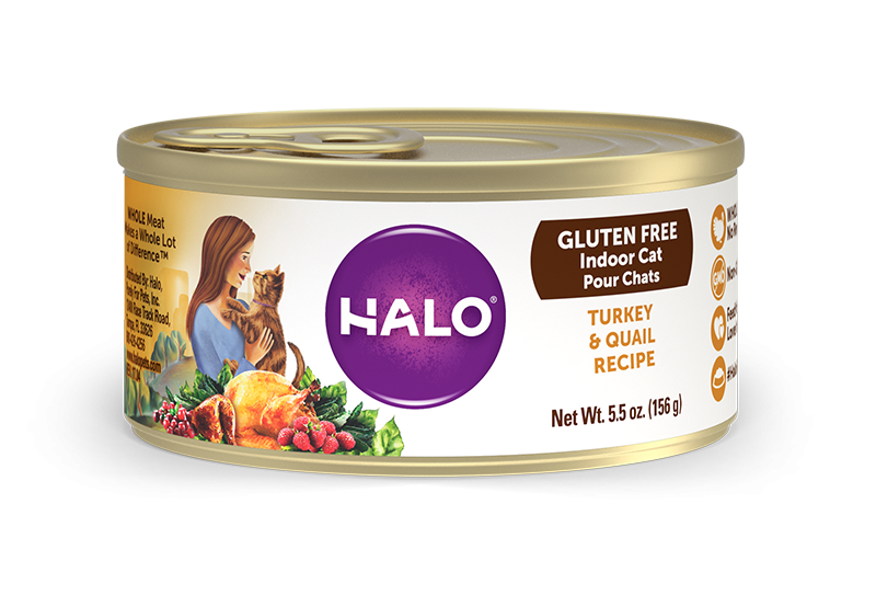 Halo Holistic Gluten Free Turkey & Quail Recipe Canned Cat Food