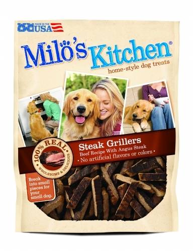 Milo's Kitchen Steak Grillers with Angus Steak Dog Treats