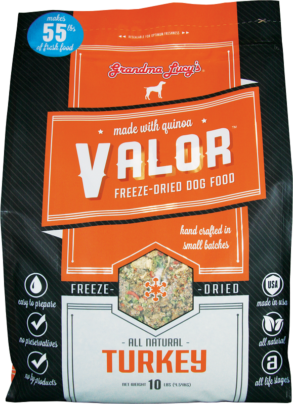 Grandma Lucy's Valor Turkey and Quinoa Freeze Dried Dog Food