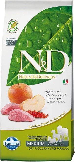 Farmina Natural and Delicious Grain Free Wild Boar Recipe Dry Dog Food