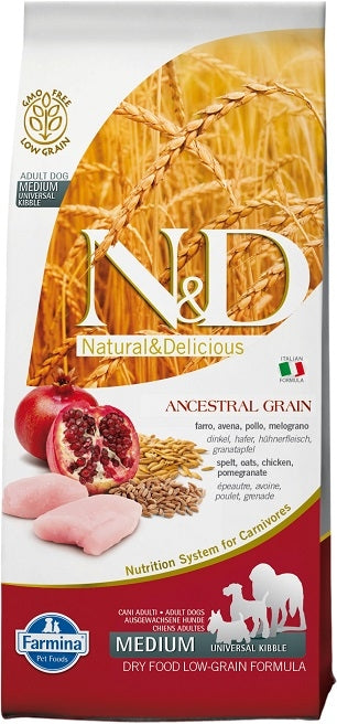 Farmina Natural and Delicious Ancestrial Grain Chicken Recipe Dry Dog Food