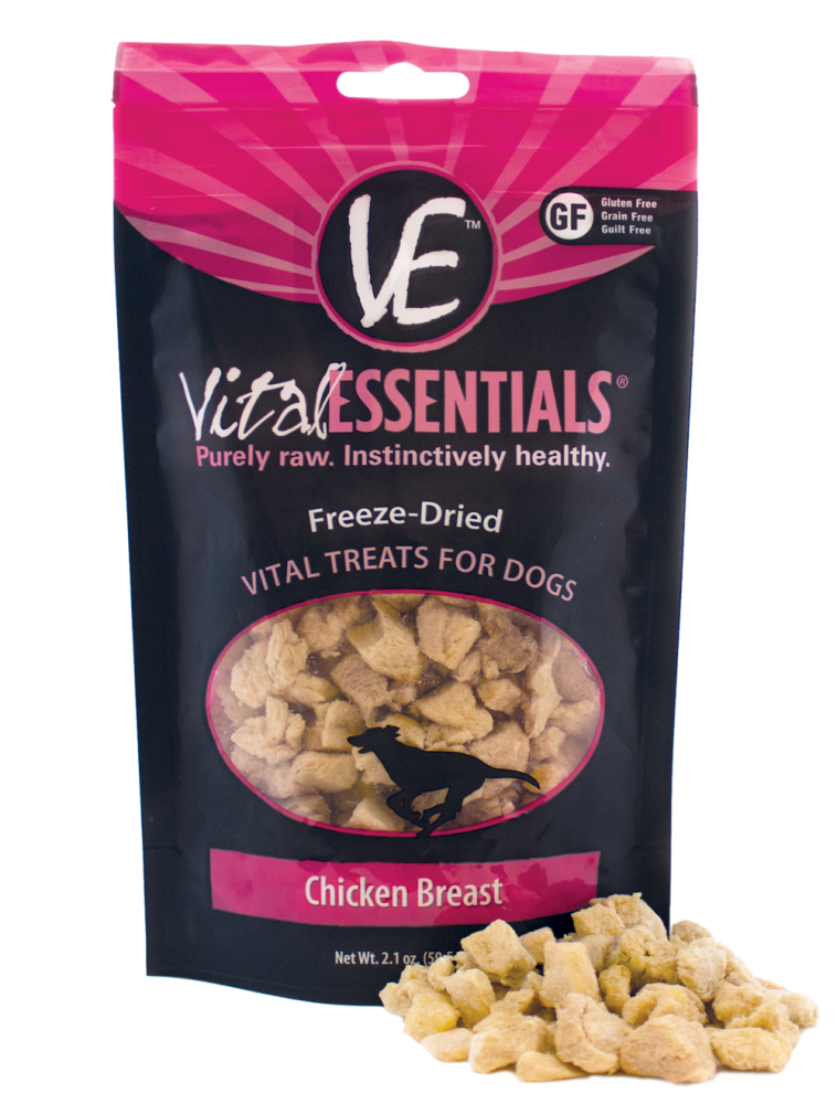 Vital Essentials Freeze Dried Chicken Breast Vital Treats for Dogs
