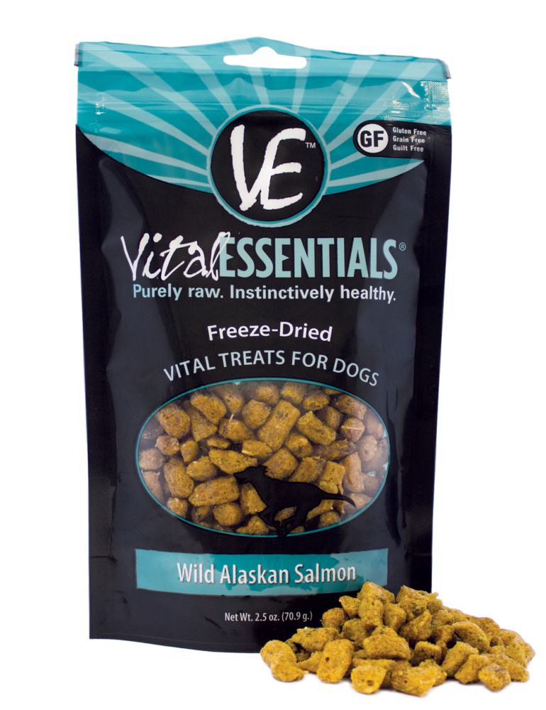 Vital Essentials Freeze Dried Wild Alaskan Salmon Vital Treats for Dogs