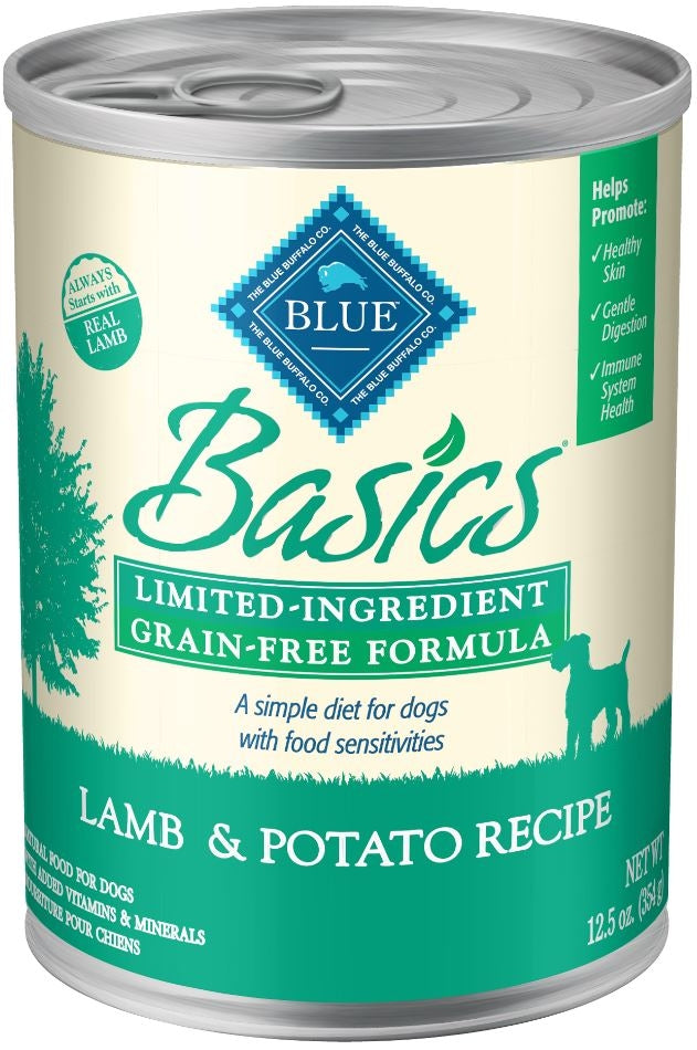 Blue Buffalo Basics Limited Ingredient Diet Grain Free Adult Lamb and Potato Canned Dog Food