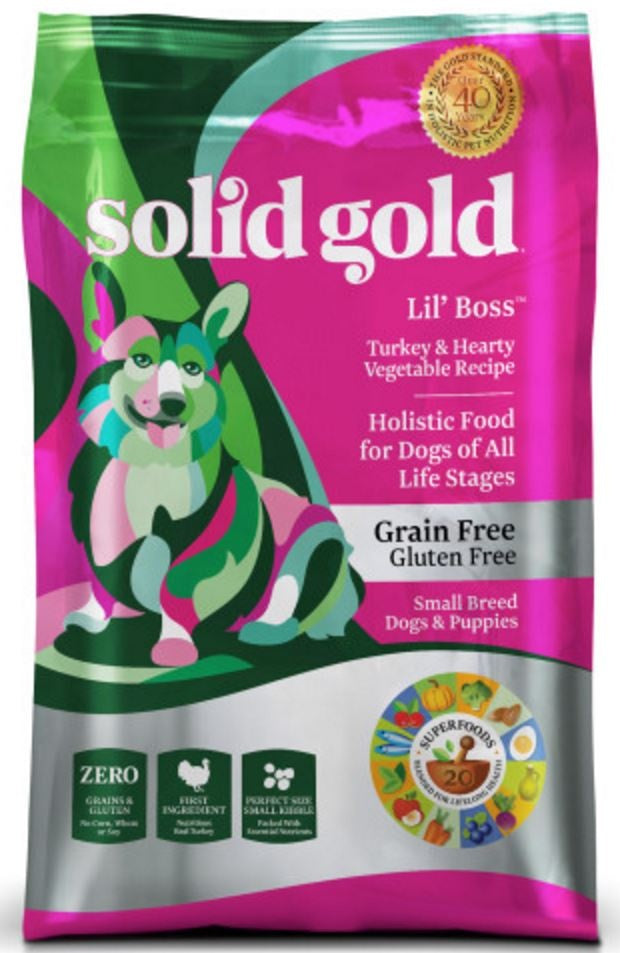 Solid Gold Lil Boss Small Breed Turkey and Hearty Vegetable Recipe Dry Dog Food