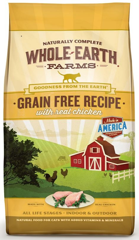 Whole Earth Farms Grain Free Real Chicken Recipe Dry Cat Food
