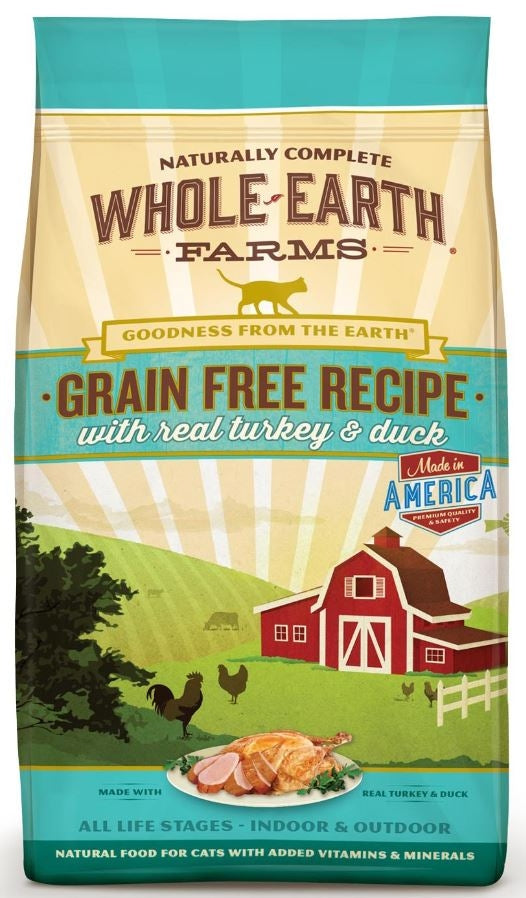 Whole Earth Farms Grain Free Real Turkey and Duck Recipe Dry Cat Food