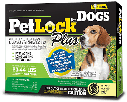 PetLock Plus Flea and Tick Prevention for Medium Dogs