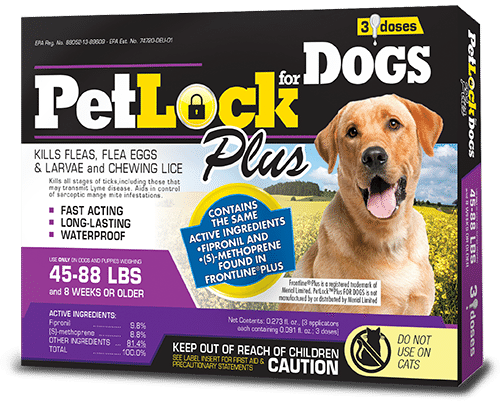 PetLock Plus Flea and Tick Prevention for Large Dogs