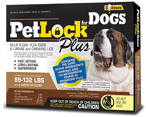 PetLock Plus Flea and Tick Prevention for Extra Large Dogs