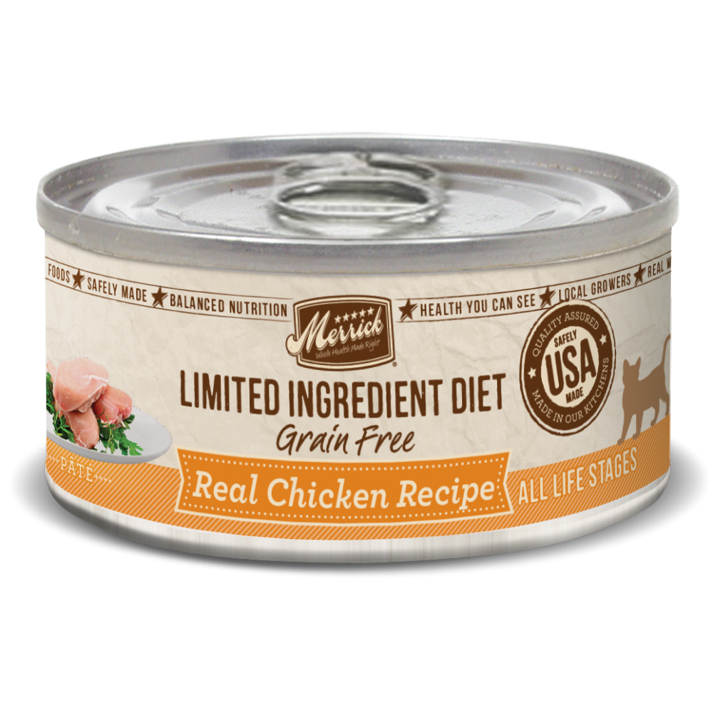 Merrick Limited Ingredient Diet Grain Free Real Chicken Pate Canned Cat Food