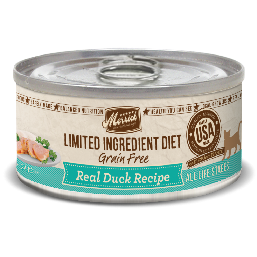 Merrick Limited Ingredient Diet Grain Free Real Duck Pate Canned Cat Food