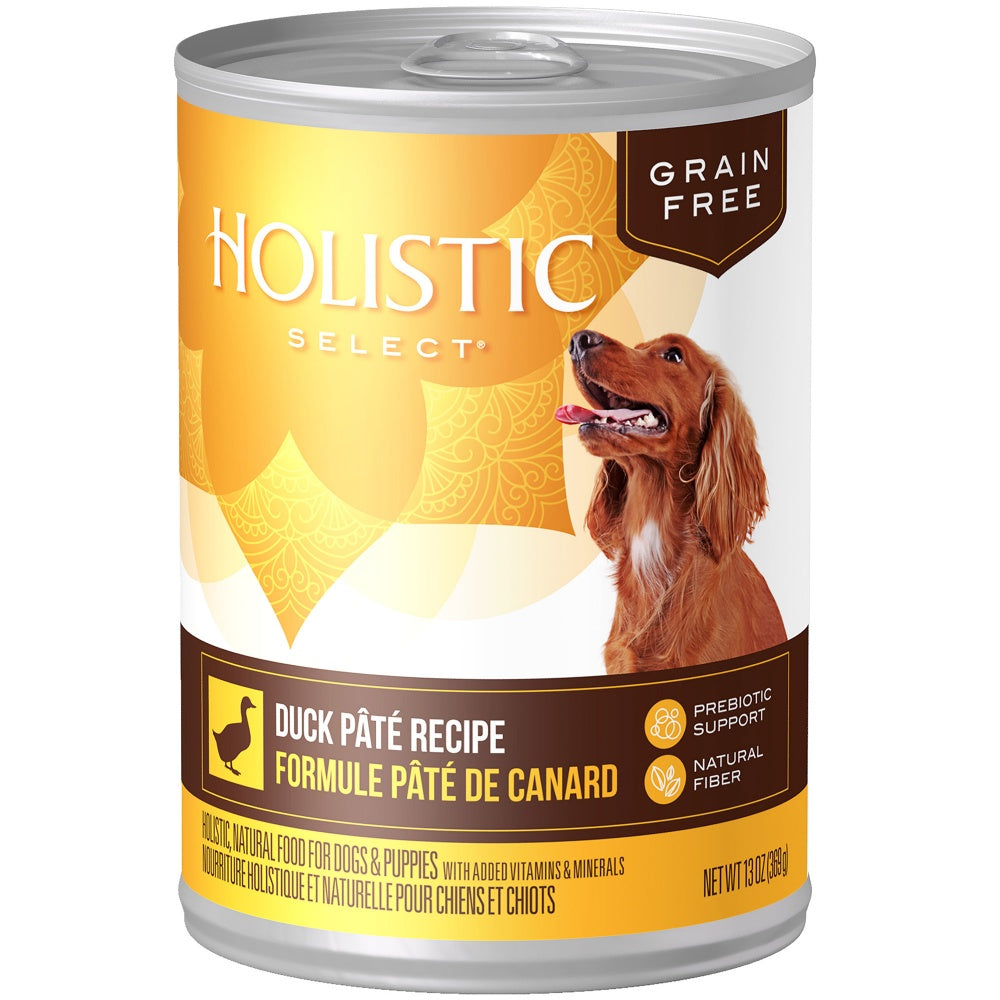 Holistic Select Natural Grain Free Duck Pate Canned Dog Food