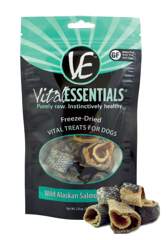 Vital Essentials Freeze Dried Vital Treats Grain Free Wild Alaskan Salmon Rings Dog Treats