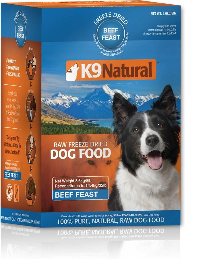 K9 Natural Beef Feast Raw Freeze-Dried Dog Food