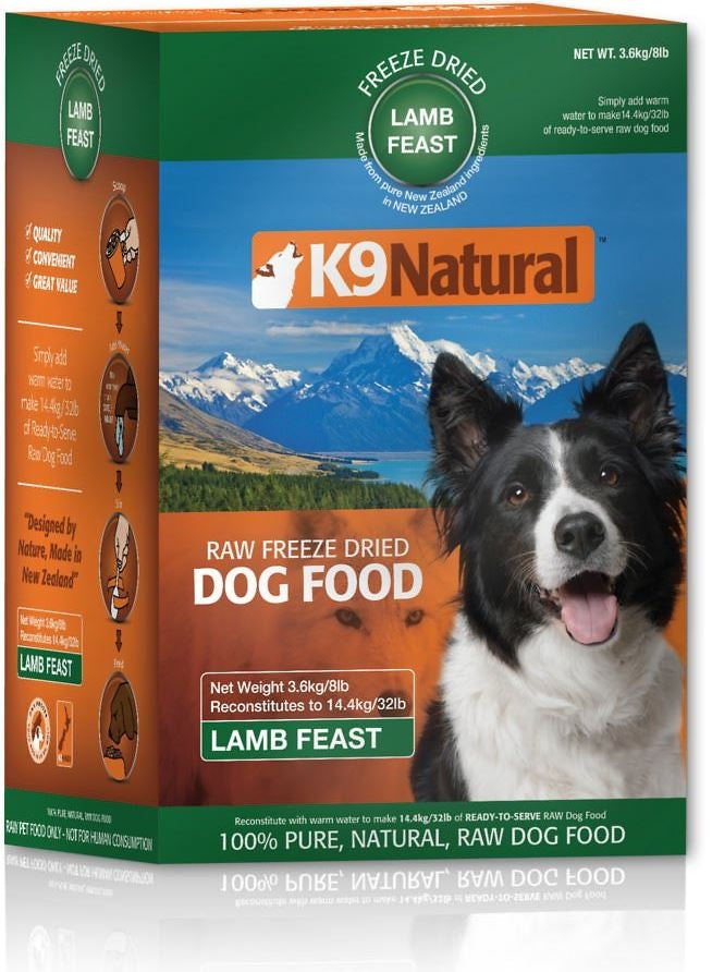 K9 Natural Lamb Feast Raw Freeze-Dried Dog Food