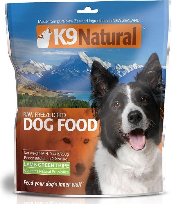 K9 Natural Lamb Green Tripe Raw Freeze Dried Dog Food