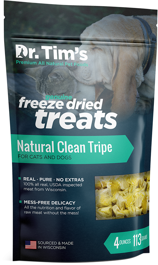 Dr. Tim's Freeze Dried Clean Tripe Dog and Cat Treats