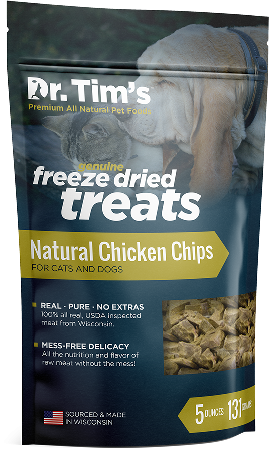 Dr. Tim's Freeze Dried Natural Chicken Chips Dog and Cat Treats