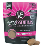 Vital Essentials Freeze Dried Grain Free Chicken Mini Patties Entree for Dogs Food