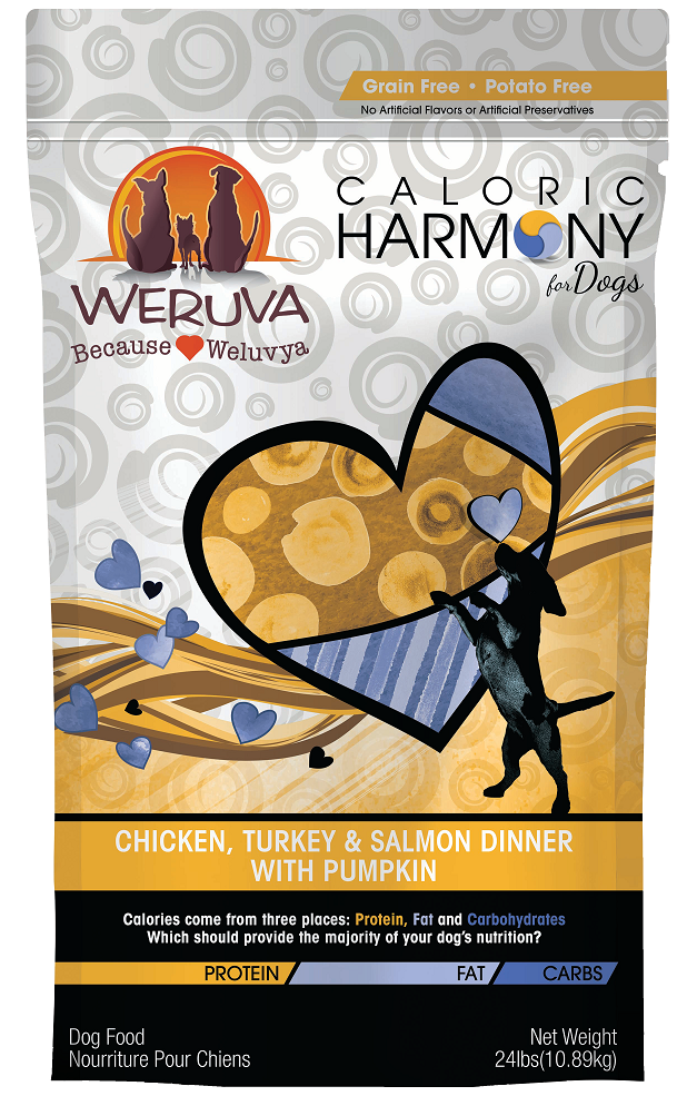 Weruva Caloric Harmony Grain Free Chicken Turkey and Salmon Dinner with Pumpkin Dry Dog Food