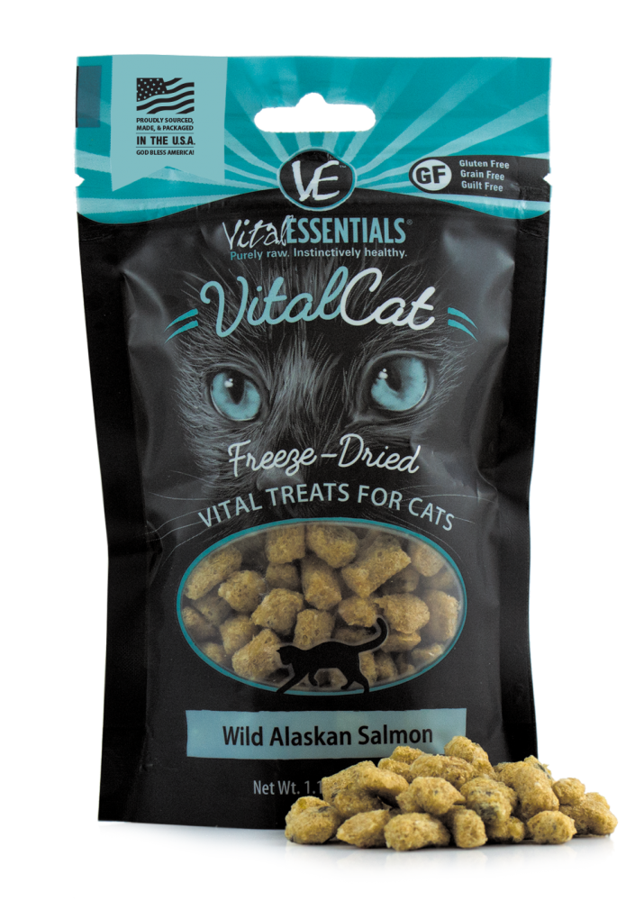 Vital Essentials Vital Cat Freeze Dried Grain Free Wild Alaskan Salmon Cat Treats