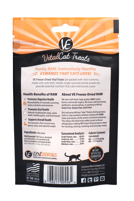 Vital Essentials Vital Cat Freeze Dried Ahi Tuna Cat Treats