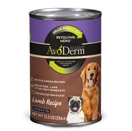 Avoderm Revolving Menu LID Grain Free Lamb Recipe Adult Canned Dog Food