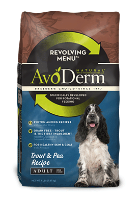 Avoderm Revolving Menu Grain Free Trout and Pea Recipe Adult Dry Dog Food