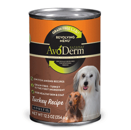 Avoderm Revolving Menu LID Grain Free Turkey Recipe Adult Canned Dog Food