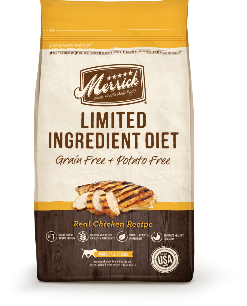 Merrick Limited Ingredient Diet Adult Grain Free Chicken Recipe Dry Dog Food