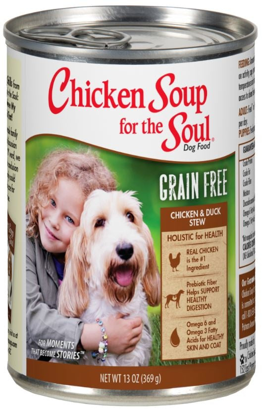 Chicken Soup For The Soul Grain Free Chicken and Duck Stew Canned Dog Food