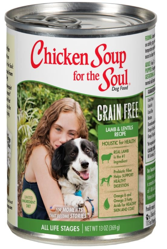 Chicken Soup For The Soul Grain Free Limited Ingredient Diet Lamb and Lentils Canned Dog Food