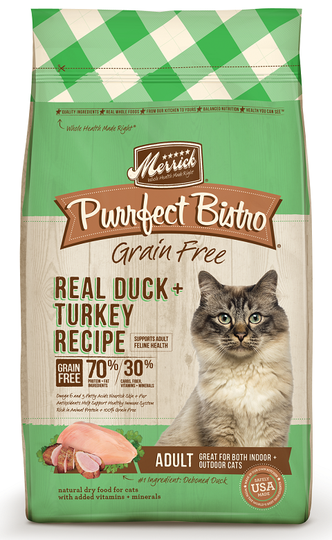 Merrick Purrfect Bistro Grain Free Real Duck and Turkey Recipe Dry Cat Food