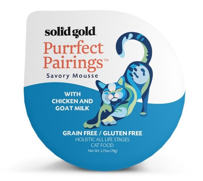 Solid Gold Grain Free Purrfect Pairings Chicken Savory Mousse Cat Food Tray