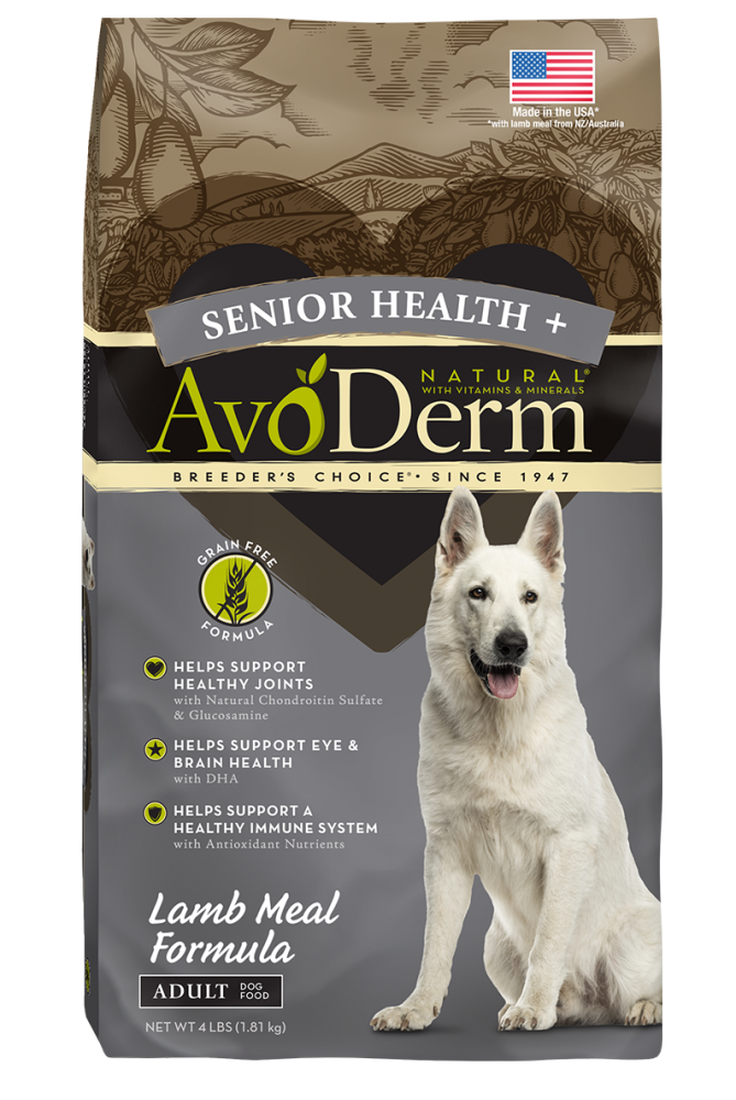 Avoderm Senior Health Grain Free Lamb Meal Formula Dry Dog Food