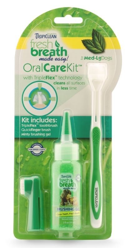 Tropiclean Fresh Breath Oral Care Kit for Dogs