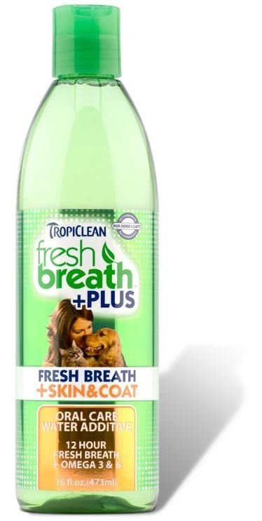 Tropiclean Fresh Breath Water Additive Plus Skin & Coat  for Dogs and Cats