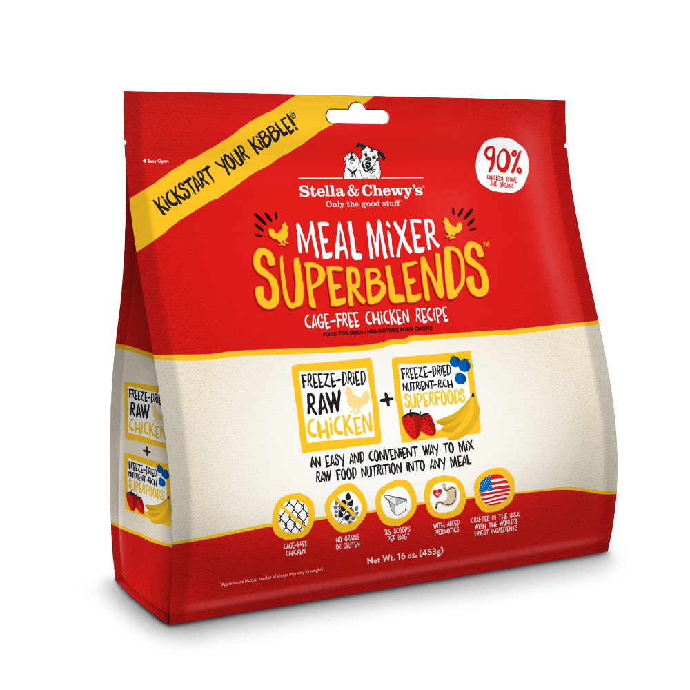 Stella & Chewy's Meal Mixer SuperBlends Cage-Free Chicken Recipe for Dogs