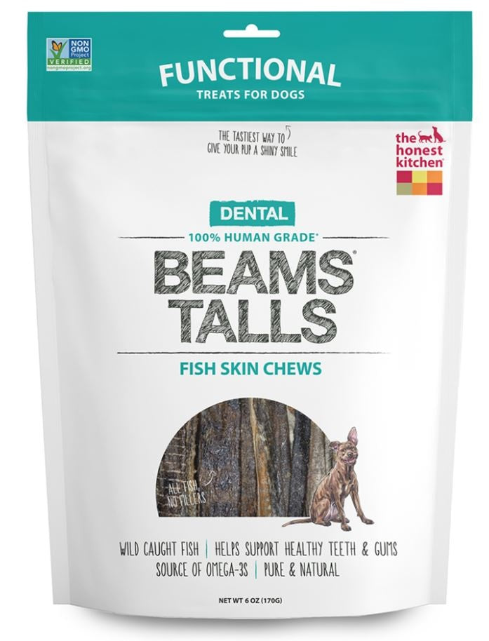 The Honest Kitchen BEAMS TALLS Wild Caught Fish Skins Chews for Dogs