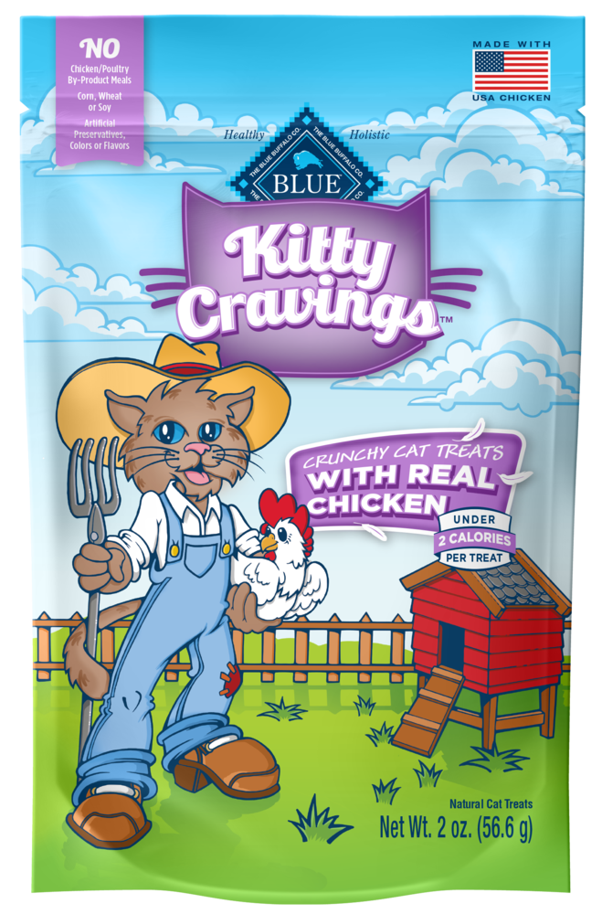 Blue Buffalo Kitty Cravings Chicken Crunchy Cat Treats