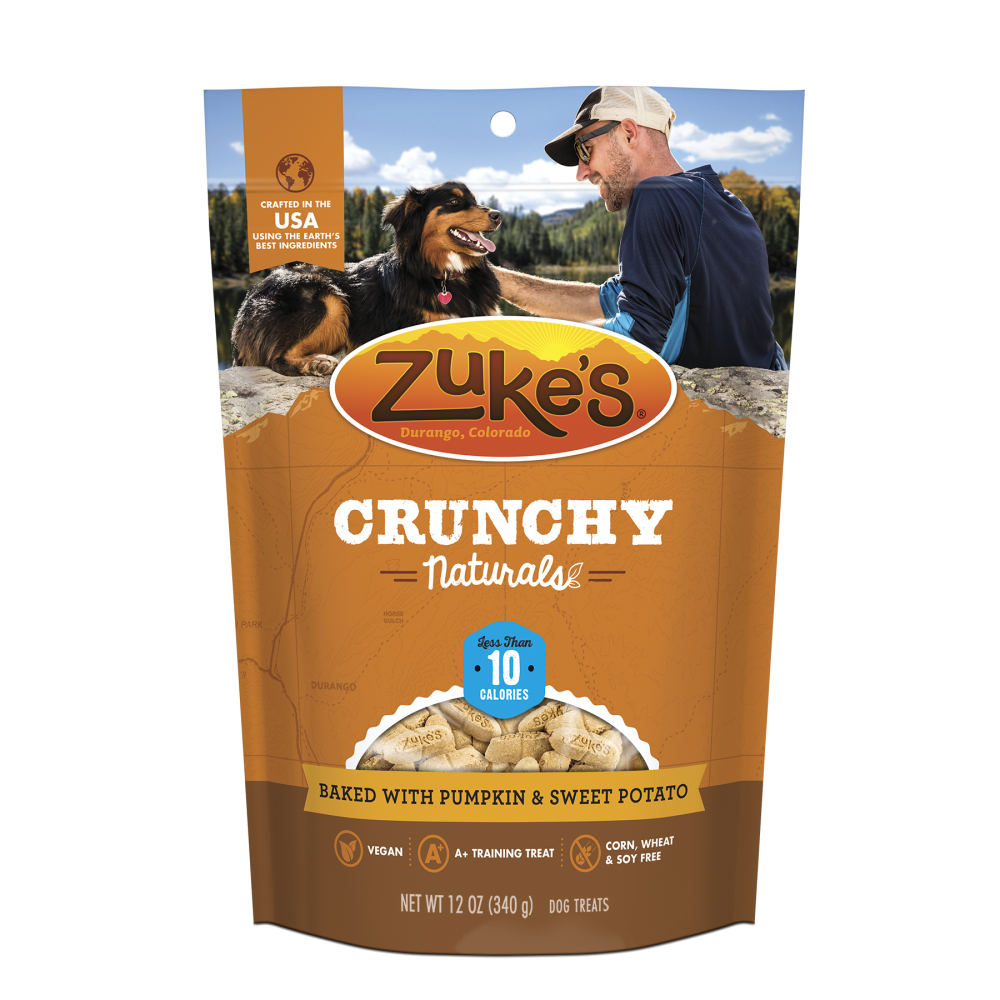 Zukes Crunchy Naturals Baked with Pumpkin and Sweet Potato 10s Dog Treats