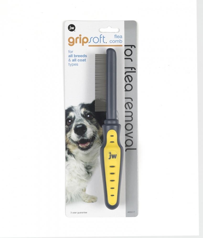 JW Pet Gripsoft Flea Comb for Dogs