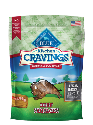 Blue Buffalo Kitchen Cravings Beef Sausage Dog Treats