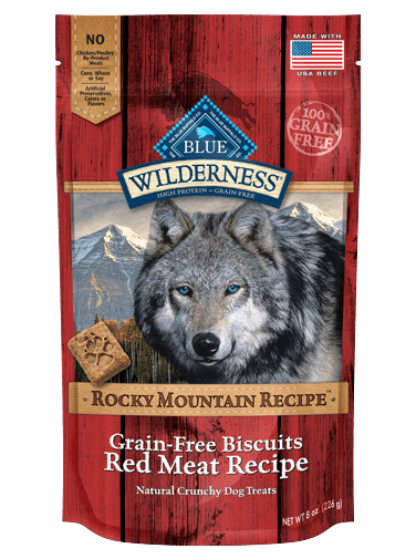 Blue Buffalo Wilderness Rocky Mountain Grain-Free Red Meat Biscuits Dog Treats