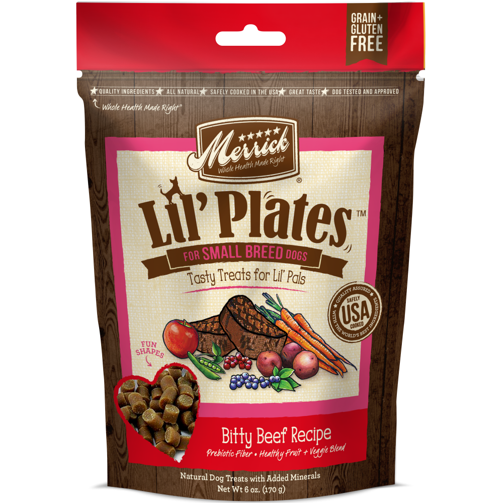 Merrick Lil' Plates Grain Free Bitty Beef Dog Treats